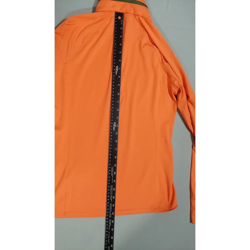 RLX Ralph Lauren Mens Orange 1/4 Zip Performance Golf Pullover Active Fit Size S